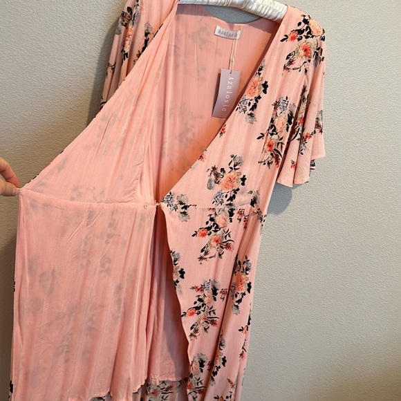 Azalosia women’s pink floral maxi dress size medium - Picture 8 of 12